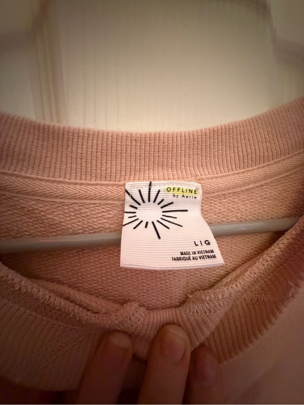aerie Blush Pink Pullover Crewneck